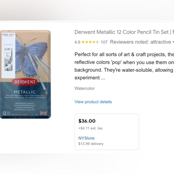 DERWENT - Watersoluble Metallic Pencils & 3 Graphik Line Makers “graphit… - Picture 3 of 7